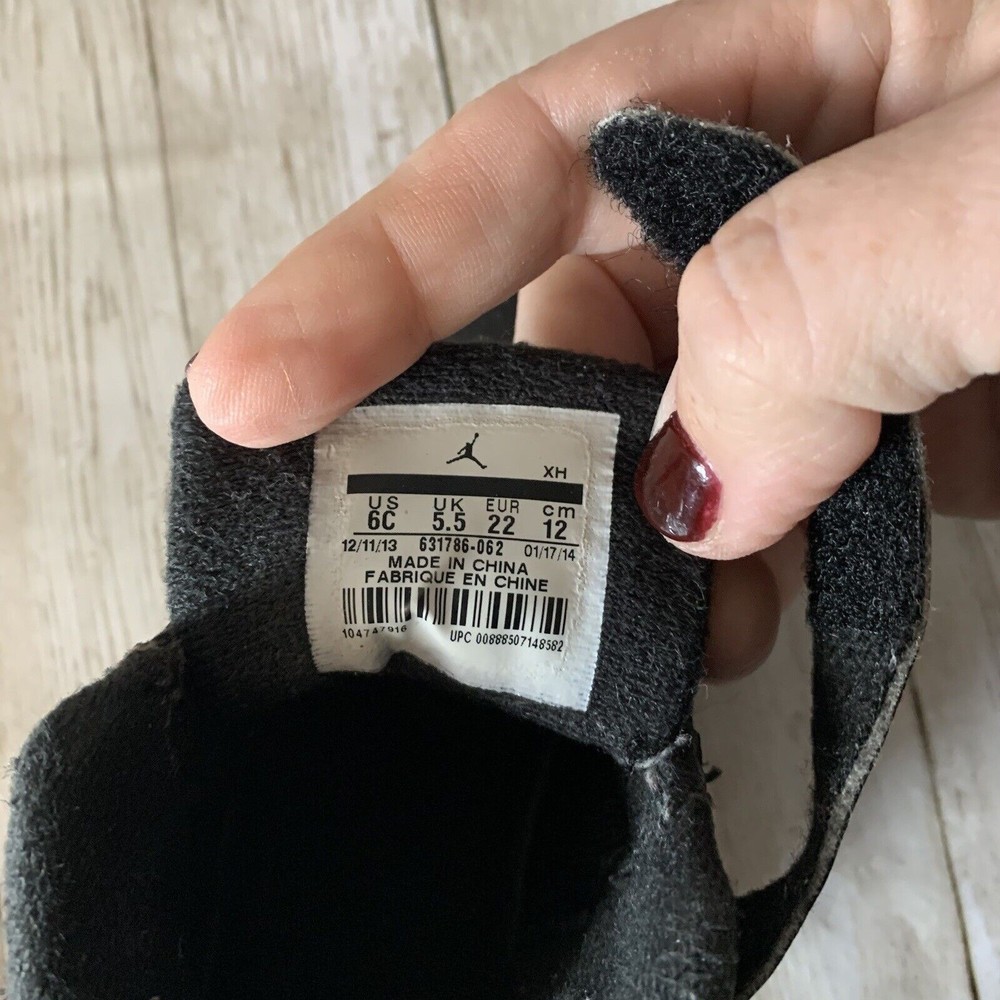 Nike Jordan 23 1 Flight 2 Black, Red & Gray 631786-062 Toddler Size 6C Sneakers - Picture 8 of 9